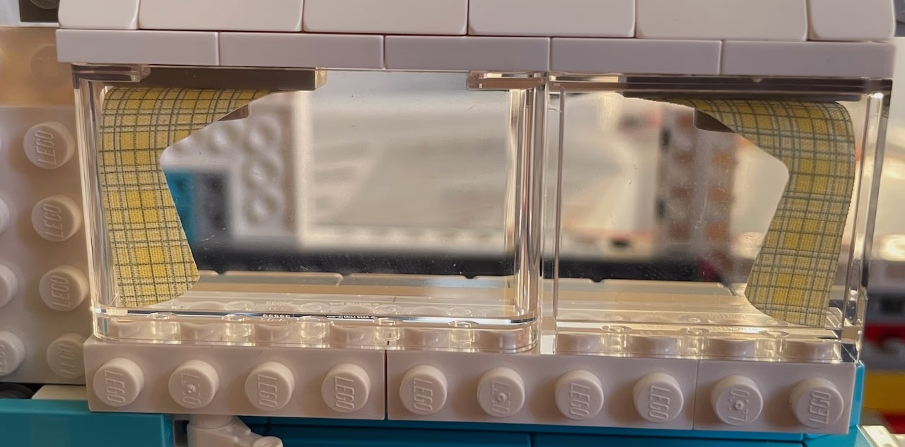 Curtains on all windows